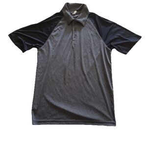 Alo Yoga Golf Polo Mens S Gray Colorblock Short Sleeve